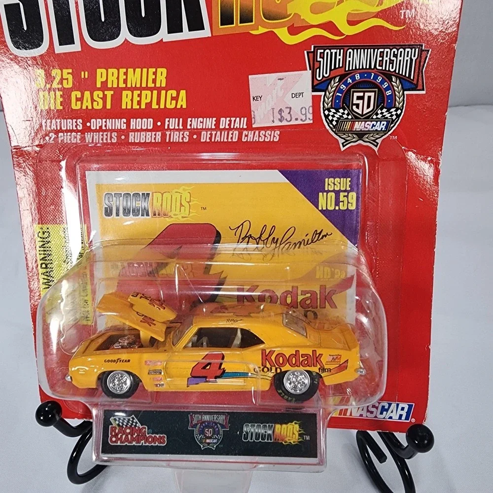 Racing Champions Hot Rods Bobby Hamilton #4 Kodak Issue 49 50th Anniversary NOS